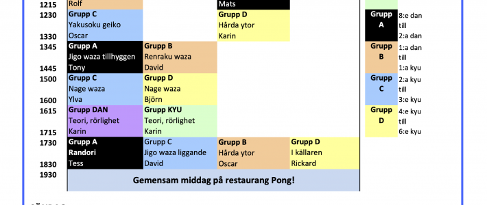 Höstläger i Uppsala 3-5 oktober